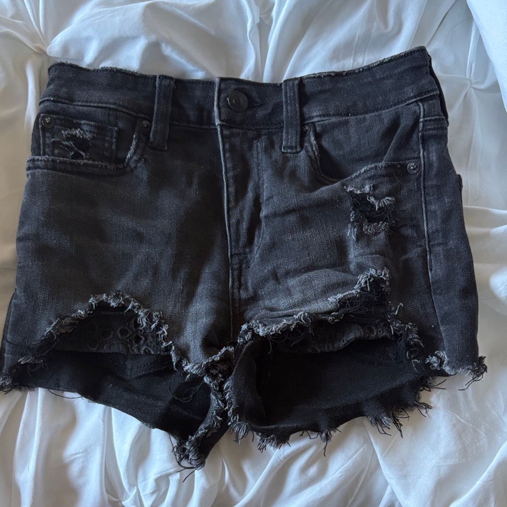 American eagle Black Denim Shorts